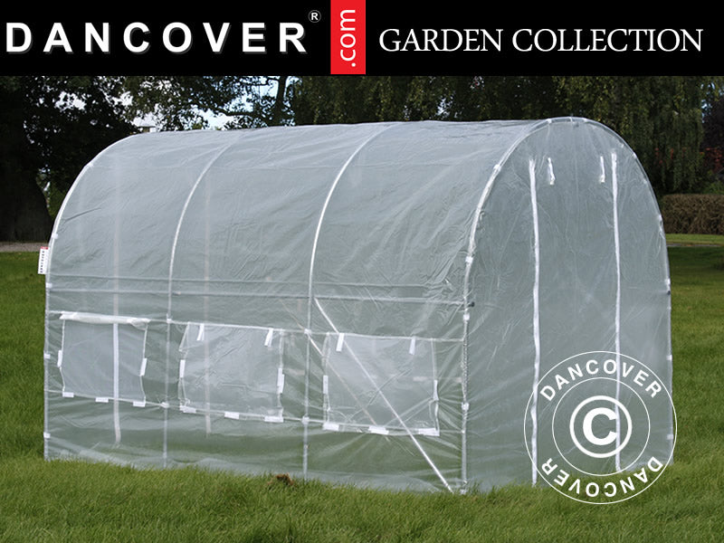 2x3x2m Greenhouse Tunnel Transp. Foil 180mic
