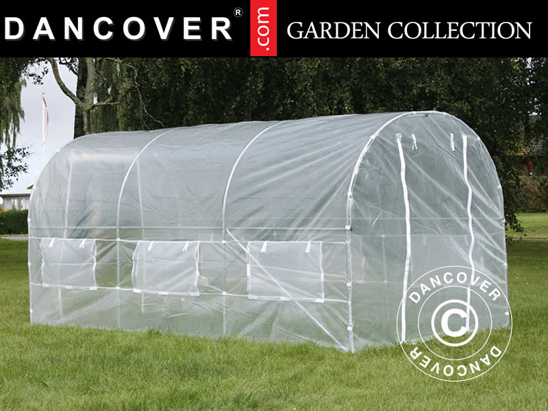 2x4,5x2m Greenhouse Tunnel Transp. Foil 180mic