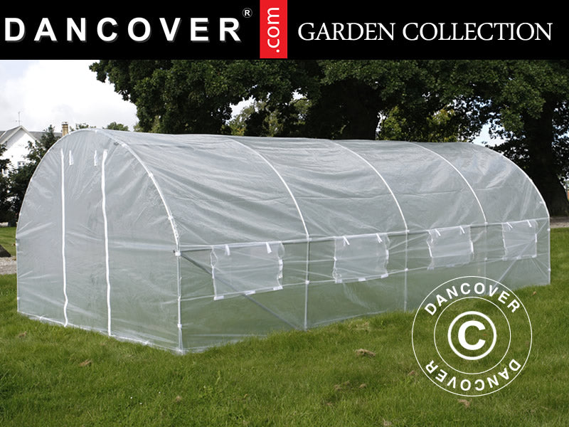 3x6x2m Greenhouse Tunnel Transp. Foil 180mic