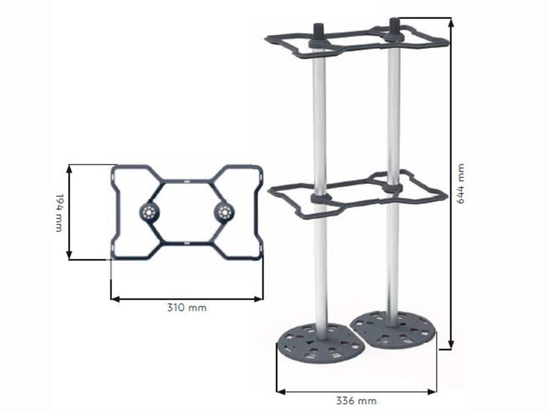 Klätterstöd, CHILI BUDDY, Antracit/Silver