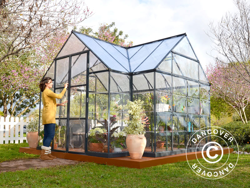 Orangeri polykarbonat VICTORY, 10,41m², Palram/Canopia, 3,66x3,05x2,69m, Grå