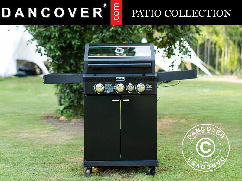 Gasolgrill Dancover 3+1, Svart