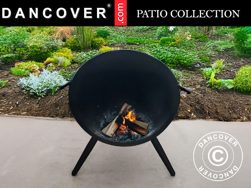 Eldstad Halvklot, Ø60x65cm, Svart