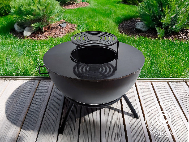 Eldstad Halvklot, Ø60x40/65cm, Svart