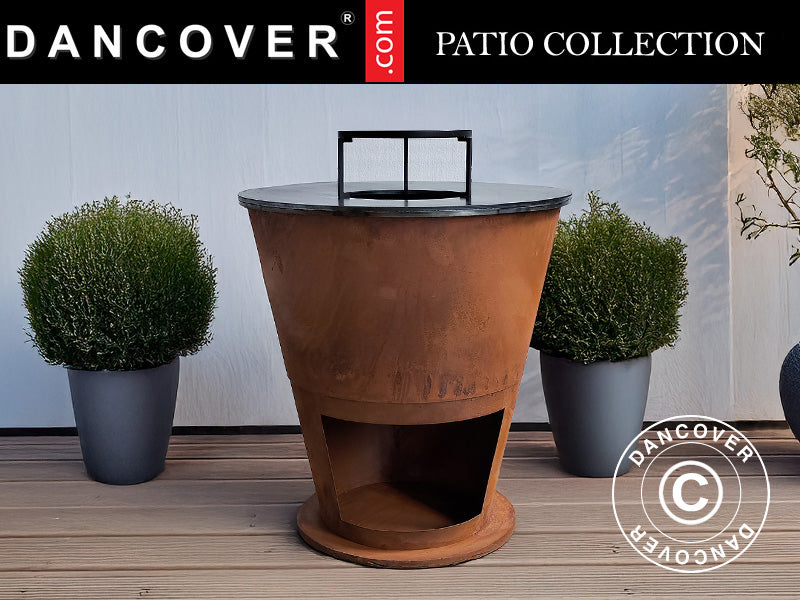 Eldstad, Ø74,5x80cm, Rost