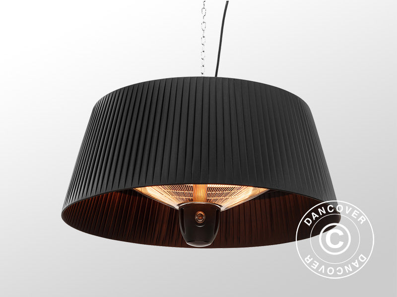 Hängande halogen terrassvärmare IKEMA, 1500W, Svart
