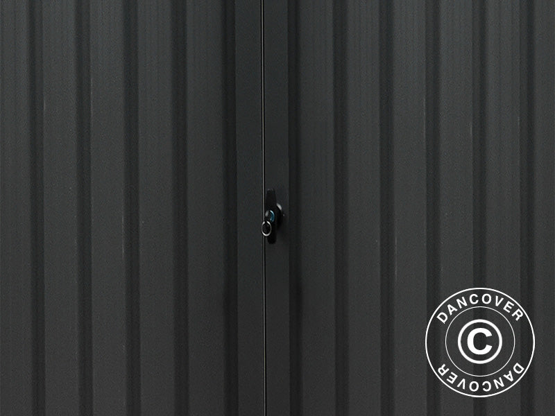 Redskapsbod med takfönster, 2,04x2,45x2,26m, 5,0m², Antracit