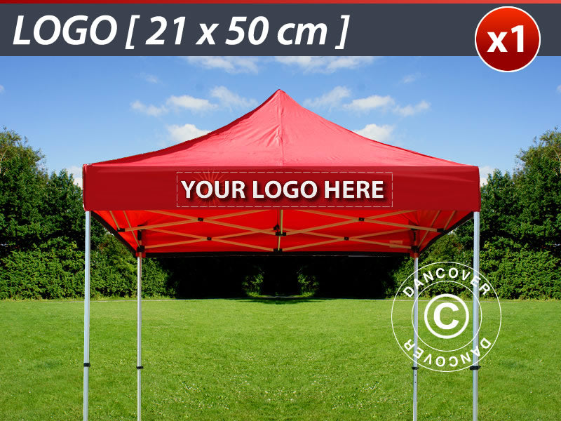 1 St. FleXtents tryck på takkappa 21x50cm, centrerat