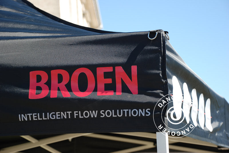 1 St. FleXtents tryck på takkappa 21x590cm, placerat till vänster