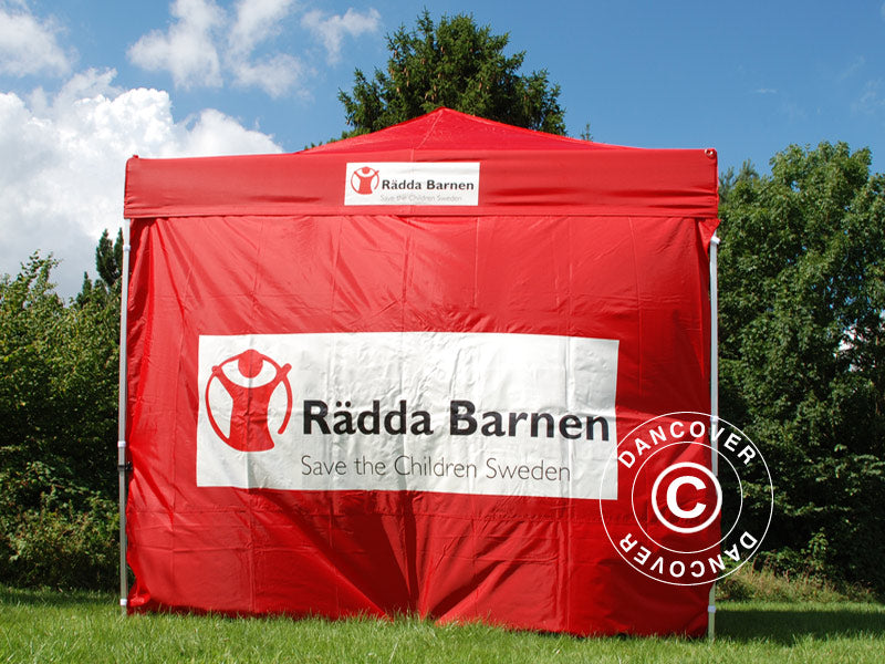 1 St. FleXtents tryck på sidovägg 30x250cm