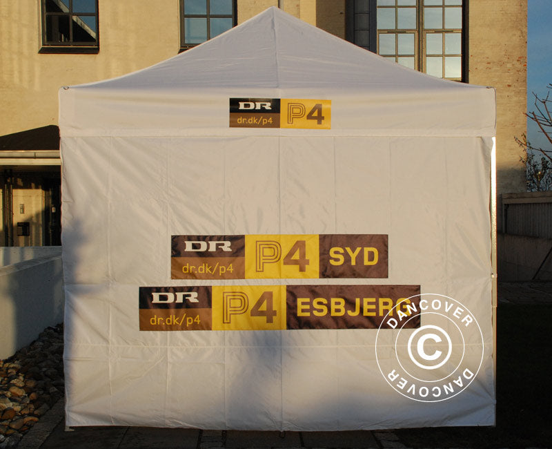 1 St. FleXtents tryck på sidovägg 30x250cm