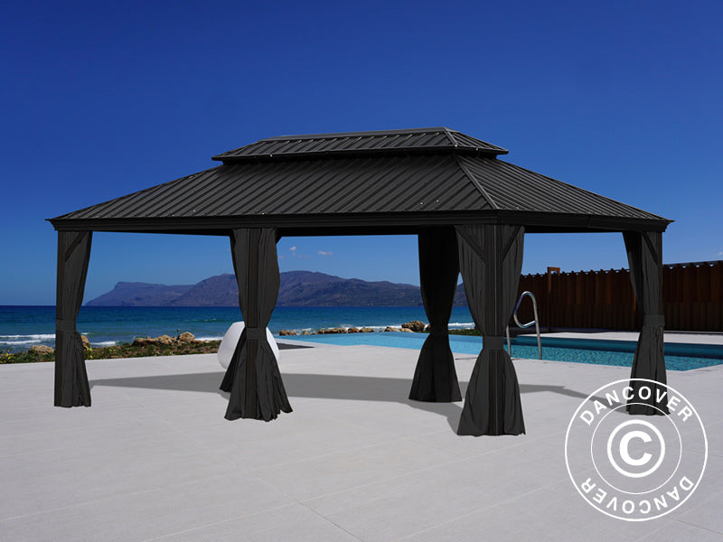 Gazebo Santa Fe Alu+ 3,65x6m Black (YS1025)