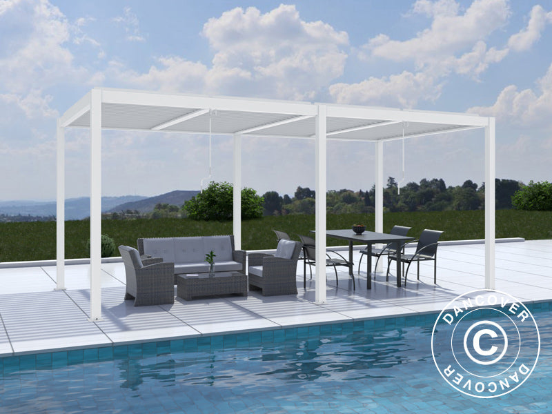 Pergola Gazebo San Pablo Alu+ 3x5,8m White