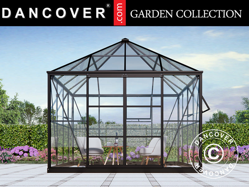 Gazebo 2,82x2,86x2,8m Black
