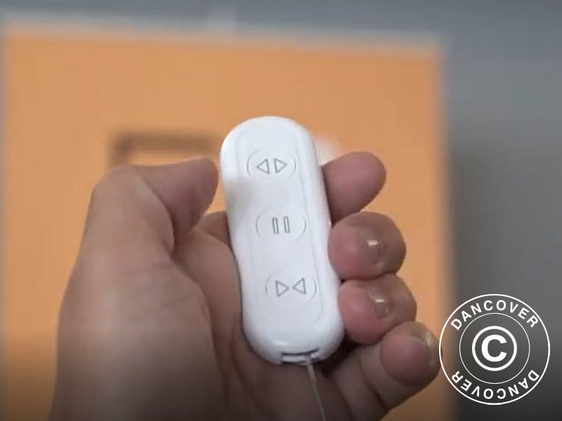 Bioklimatisk pergola paviljong Génova, 4x3m, Antracit/Vit