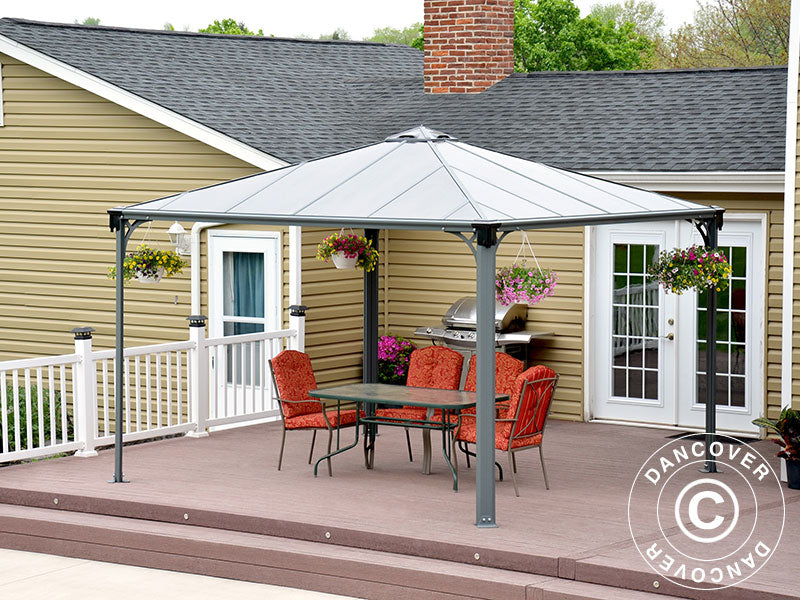 Paviljong Palermo, Palram/Canopia, 3,6x3,6m, Antracit