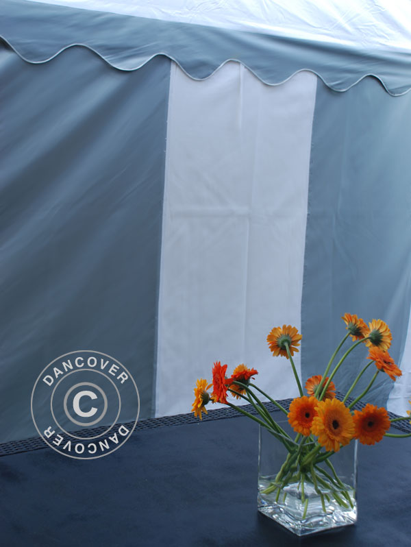 Partytält Exclusive 5x12m PVC 900, Grå/Vit