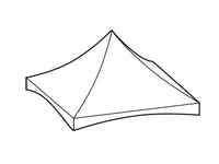 Takduk för PartyZone Pagoda 5x5 PVC, Vit