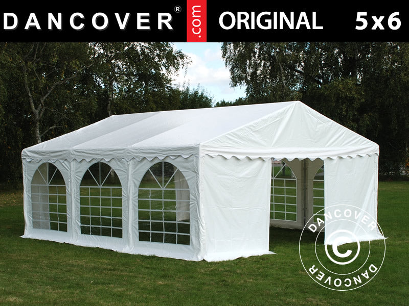 Partytält Original 5x6m PVC 900, Vit