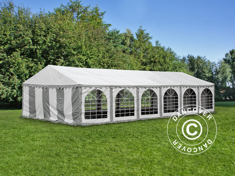 Partytält Exclusive 6x12m PVC 900, Grå/Vit