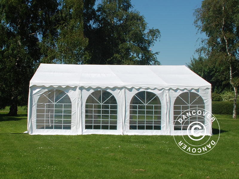 Partytält SEMI PRO Plus 6x8m PVC 900, Vit