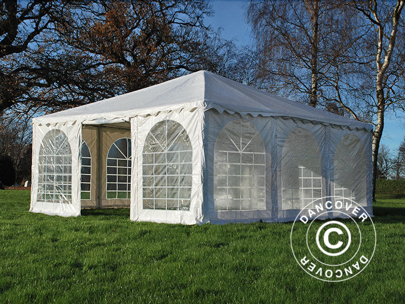 Pagoda tält Exclusive 6x6m PVC, Vit