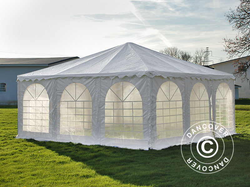Pagoda tält Exclusive 6x6m PVC, Vit