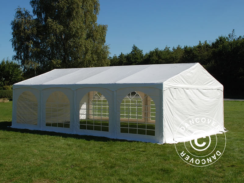 Partytält Original 5x8m PVC 900, "Arched", Vit