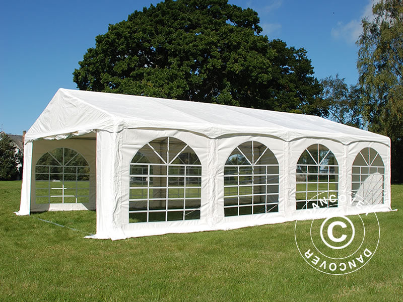 Partytält Original 5x8m PVC 900, "Arched", Vit