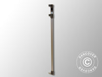 Komplett hörn ben 2,25/2,55m, Grått beslag