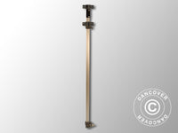 Komplett mittenben 2,09/2,39m, Grått beslag