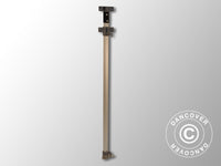 Komplett mittenben 2,25/2,55m, Grått beslag