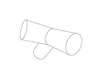 3-vägs montering, Ø42mm, 140°