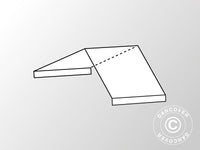 2m taköverdrag mellansektion för Exclusive CombiTents®, 6x2m, PVC, Vit
