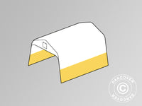 Takduk för förrådstält/arbetstält PRO 3,6x4,8m, PVC, Vit/gul