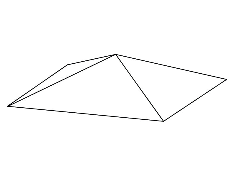 Vindtak för Paviljong Osiris 3x3m/3,5x3,5m, Sand