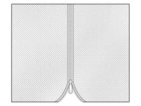 Nätgardin för Paviljong Osiris 3x4m, 4 st., Brun