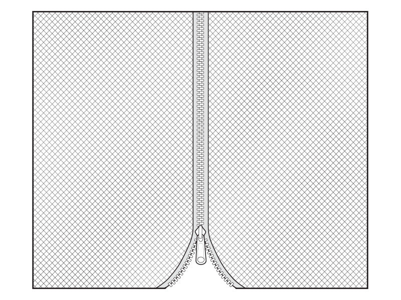 Nätgardin för Paviljong Osiris 3x6m, 4 st., Svart