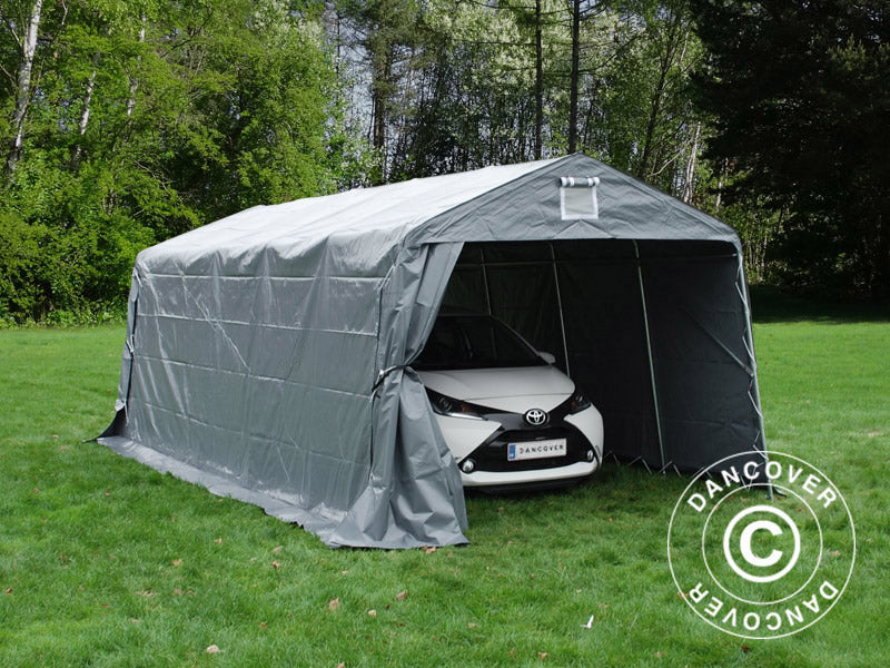 Garagetält PRO 3,3x6x2,4m PVC, Grå