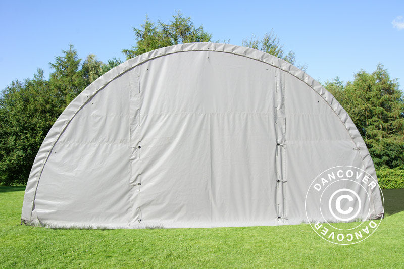 Rundbågehall 9,15x12x4,5m, PVC, Vit