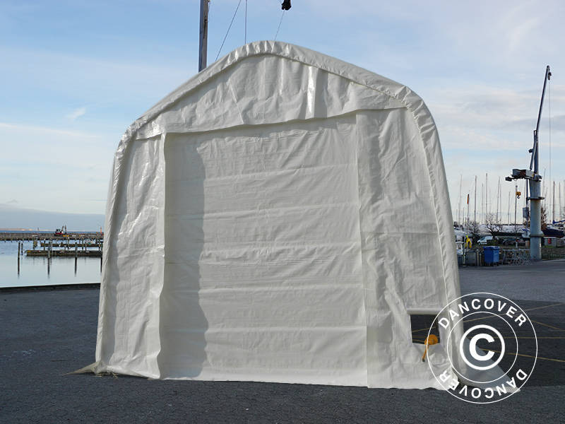 Tälthall Oceancover 5,5x15x4,1x5,3m, PE, Vit