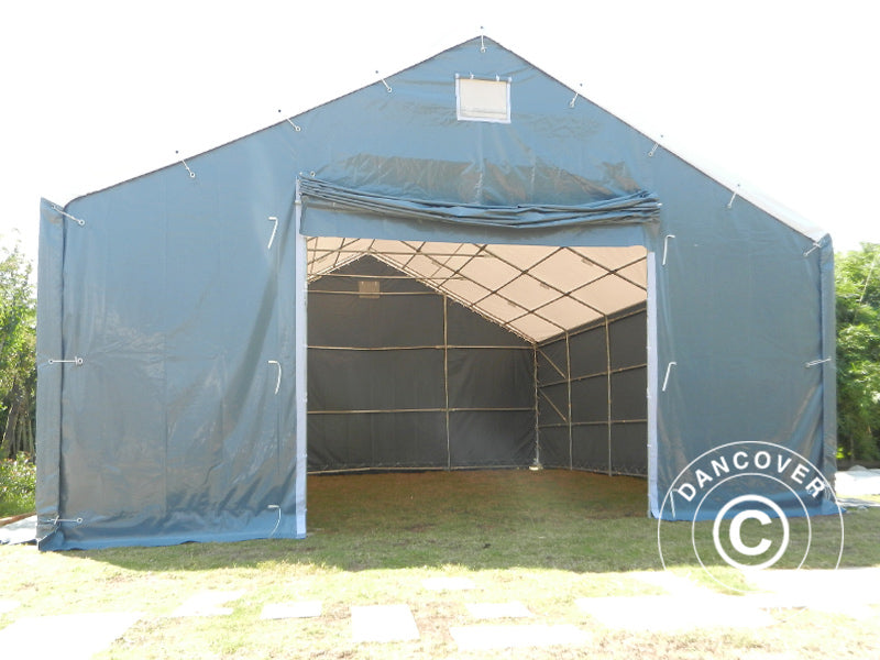 8x9x3x5 Titanium with tarpaulin Storage
