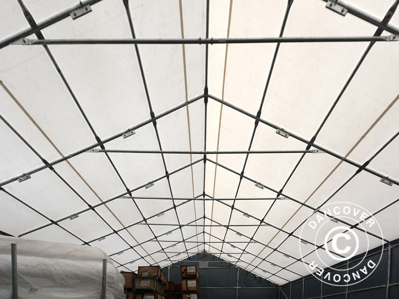 Tälthall Titanium 8x18x3x5m, Vit/Grå