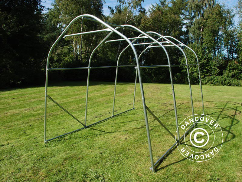 Förrådstält PRO 2x3x2m PE, Grå