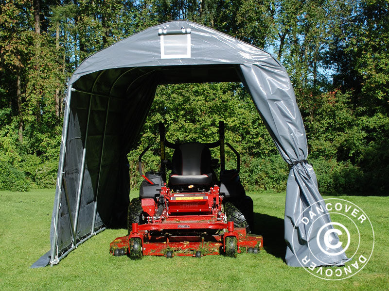 Förrådstält PRO 2,4x3,6x2,34m PVC, Grå