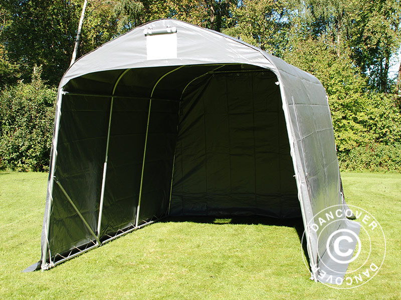 Förrådstält PRO 2,4x3,6x2,34m PVC, Grå