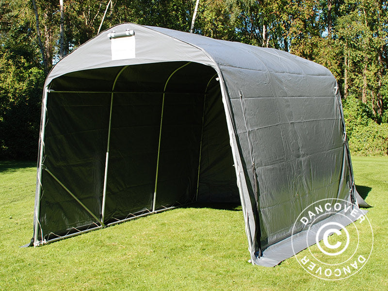 Förrådstält PRO 2,4x3,6x2,34m PVC, Grå
