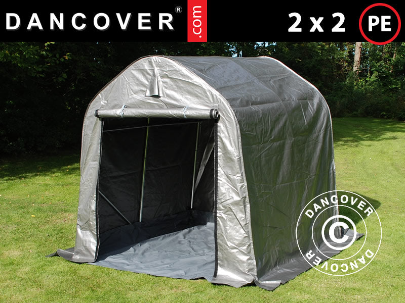 2x2x2m Storage 300g PE Grey Velcro& Groundcover SH