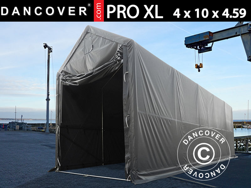 4x10x3,5m StoragePro PVC 600g F/R SH Grey