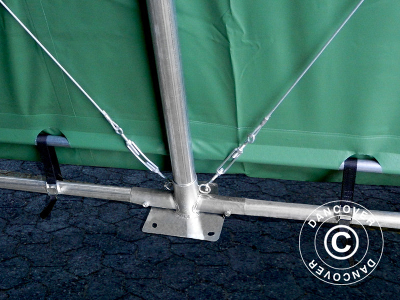 Lagertält PRO XL 3,5x8x3,3x3,94m, PVC, Grön